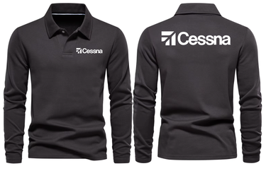 CESSNA LOGO LONG SLEEVE POLO